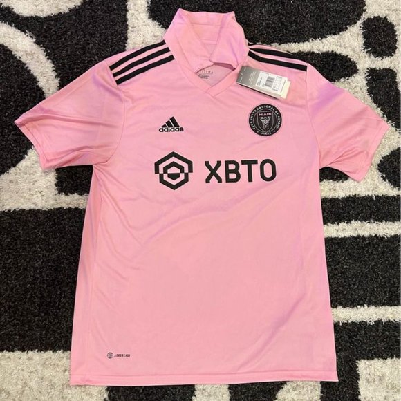 INTER MIAMI FC SOCCER HOME 2023 JERSEY Messi #10 MLS - Picture 1 of 5